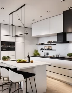Cocinas Blanco y Negro